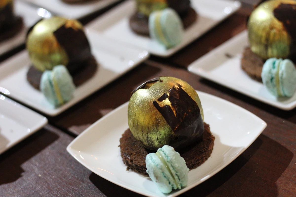 Postre individual para boda y banquete