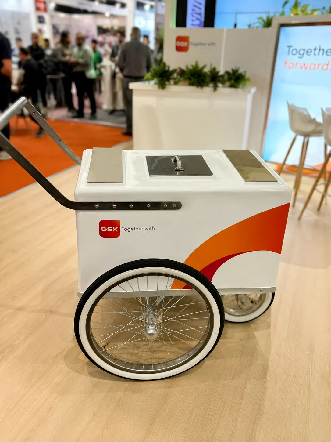 Carrito de paletas para eventos corporativos