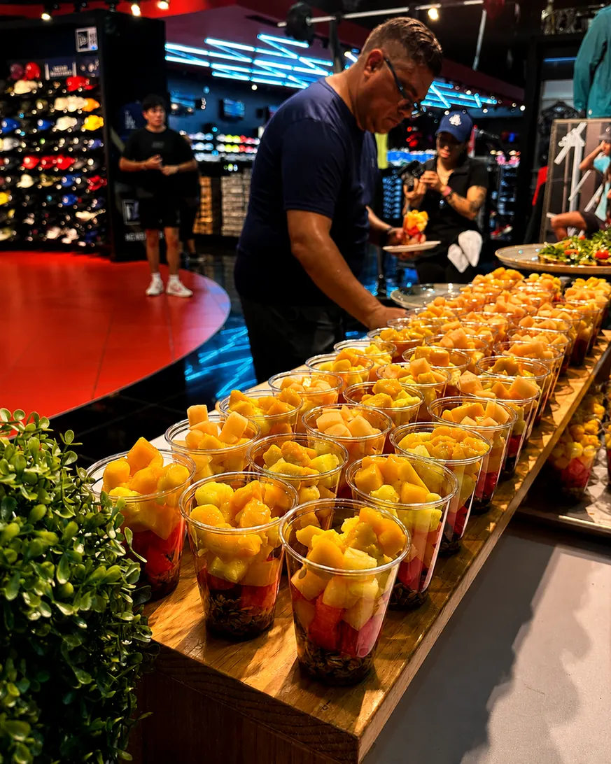 Coctel de fruta para eventos corporativos