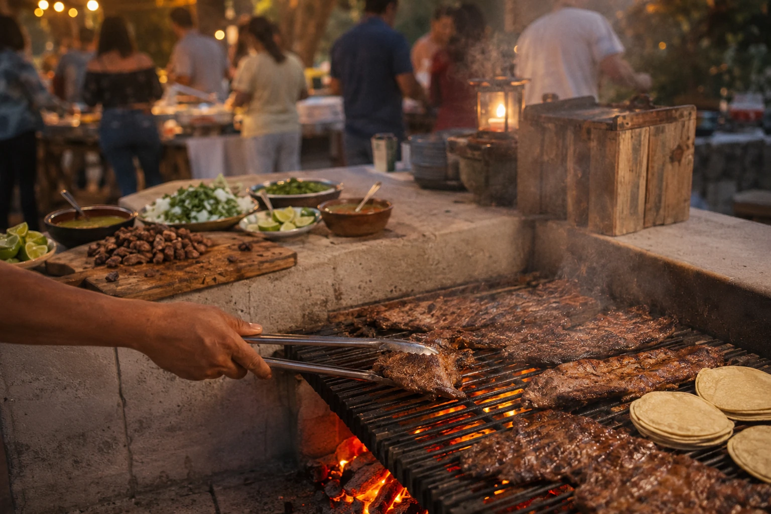 Arrachera a la parrilla para taquiza en Cancún - ChefToGo