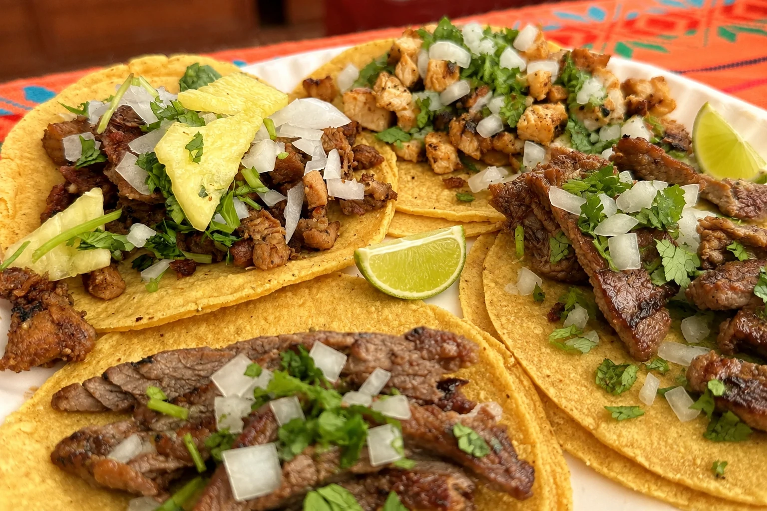 Variedad de carnes para taquiza al carbón en Cancún - ChefToGo